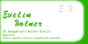 evelin wolner business card